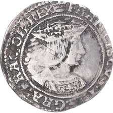 Coin, France, François Ier, Teston, 1515-1547, Paris, VF(20-25), Silver