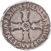 Münze, Frankreich, Henri IV, 1/4 Ecu, 1604, Nantes, S+, Silber, Gadoury:597