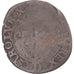 Moeda, França, Charles X, Douzain aux deux C, 1593, Lyon, VF(20-25), Lingote