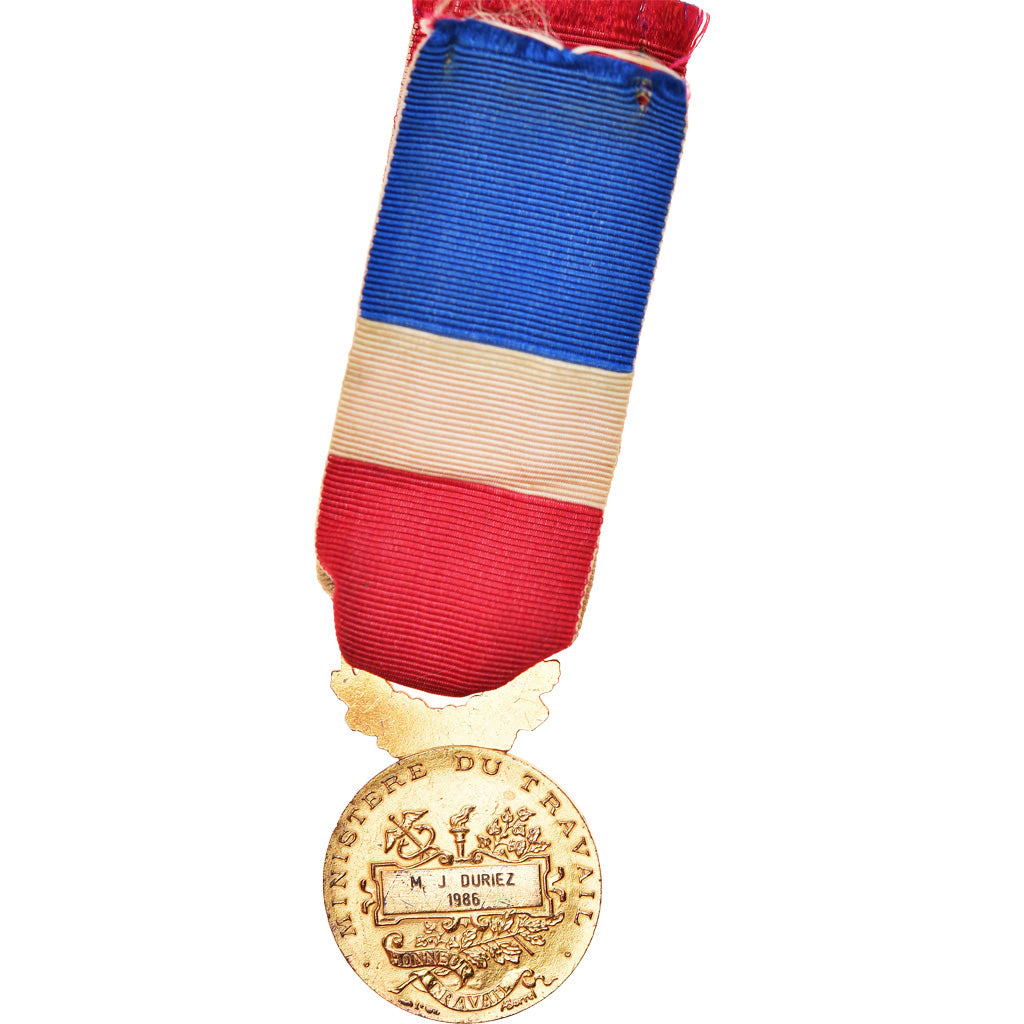 France, Médaille d'honneur du travail, Medal, 1986, Very Good Quality
