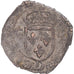 Moneda, Francia, Charles X, Douzain aux deux C, 1593, Lyon, BC+, Vellón