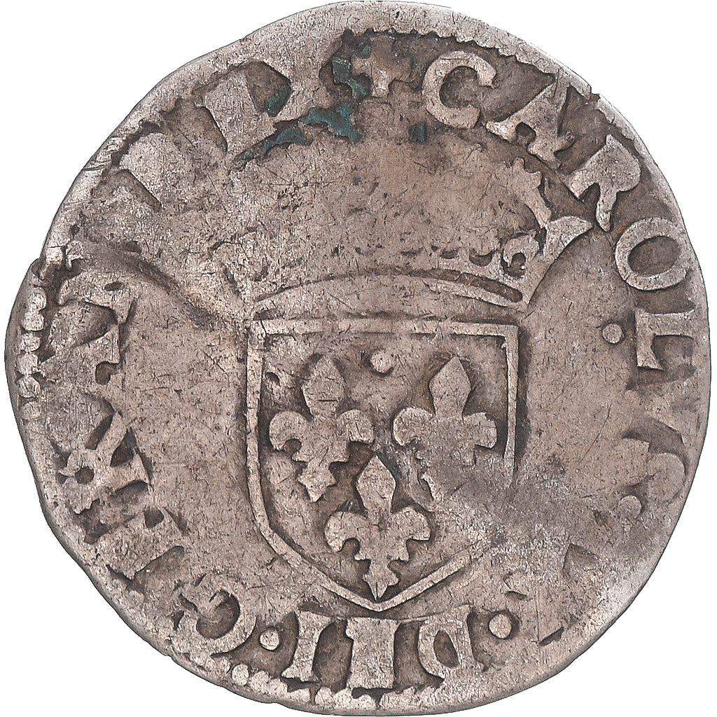 Moneta, Francia, Charles IX, Sol Parisis, MB, Biglione, Gadoury:414