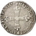 FRANCE, 1/4 Ecu, 1579, Rennes, EF(40-45), Silver, Sombart #4662, 9.56