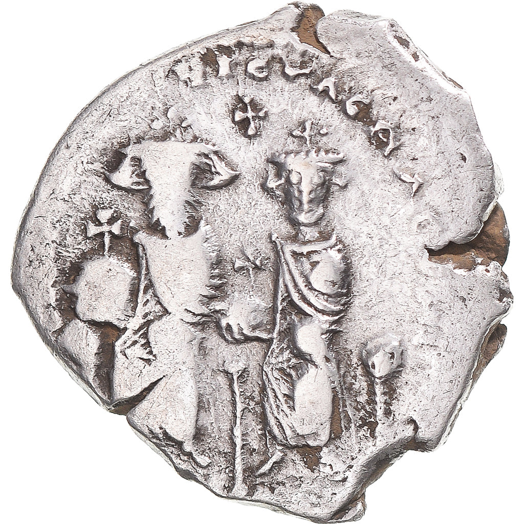 Munten, Heraclius, with Heraclius Constantine, Hexagram, 610-641