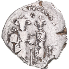 Munten, Heraclius, with Heraclius Constantine, Hexagram, 610-641