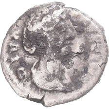 Coin, Diva Faustina I, Denarius, 141, Rome, Fourrée, F(12-15), Silver, RIC:351