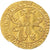 Monnaie, France, Charles VII, 1/2 écu d'or à la couronne, 1445, Paris, TTB