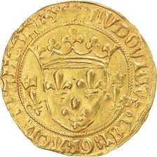 Moneta, Francia, Louis XI, Écu d'or à la couronne, 1474, La Rochelle, BB, Oro