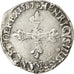 FRANCE, 1/4 Ecu, 1587, Rennes, EF(40-45), Silver, Sombart #4662, 9.73