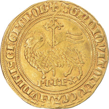 Moneta, Francja, Philip IV, Agnel d'or, AU(50-53), Złoto, Duplessy:212