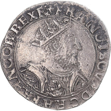 Moneta, Francja, François Ier, Teston, Lyon, Piąty rodzaj, EF(40-45), Srebro
