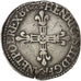 FRANCE, 1/4 Ecu, 1587, Rouen, EF(40-45), Silver, Sombart #4662, 9.50