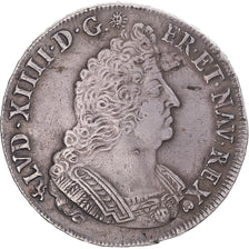 Moneta, Francja, Louis XIV, Ecu aux palmes, 1693, Rennes, réformé, légende