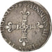 FRANCE, 1/4 Ecu, 1589, La Rochelle, VF(30-35), Silver, Sombart #4662, 9.42