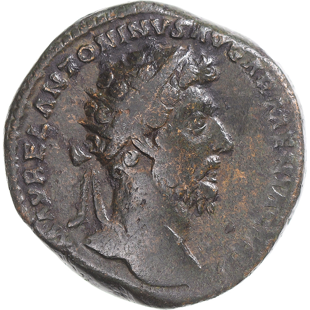 Coin, Marcus Aurelius, Denarius, 161-180, Rome, VF(30-35), Bronze, RIC:864