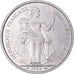 Münze, FRENCH OCEANIA, 5 Francs, 1952, Paris, UNZ, Aluminium, KM:4