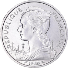 Monnaie, Côte française des Somalis, 5 Francs, 1959, Paris, SPL+, Aluminium