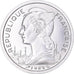 Coin, French Somaliland, 2 Francs, 1965, Paris, MS(63), Aluminum, KM:9