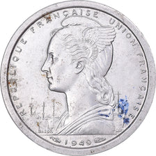 Coin, French Somaliland, Franc, 1949, Paris, EF(40-45), Aluminum, KM:4