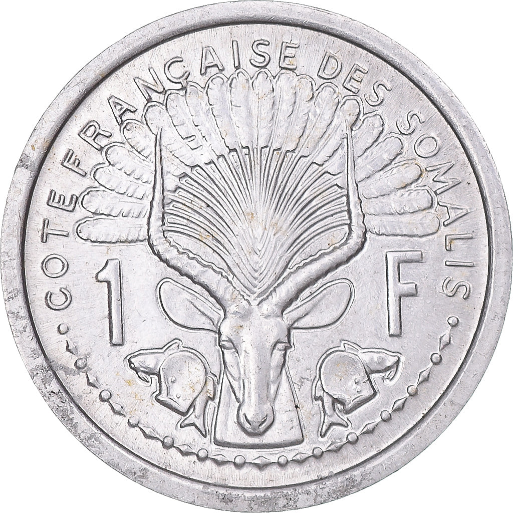 Coin, French Somaliland, Franc, 1949, Paris, EF(40-45), Aluminum, KM:4