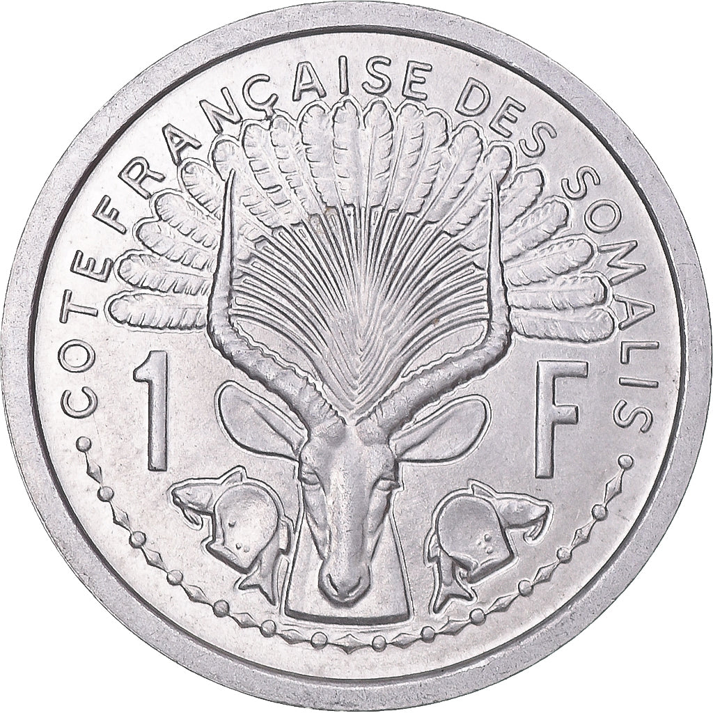 Coin, French Somaliland, Franc, 1959, Paris, MS(63), Aluminum, KM:8