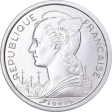 Coin, French Somaliland, Franc, 1965, Paris, MS(64), Aluminum, KM:8