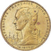 Coin, French Somaliland, 20 Francs, 1952, Paris, MS(60-62), Aluminum-Bronze