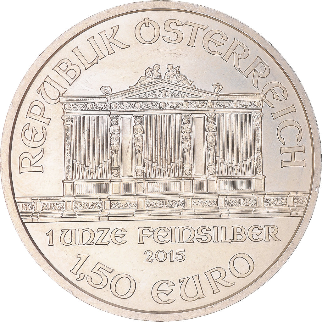 Coin, Austria, Philharmonic Orchestra, 1,5 Euro, 2015, Vienna, Bullion, MS(63)