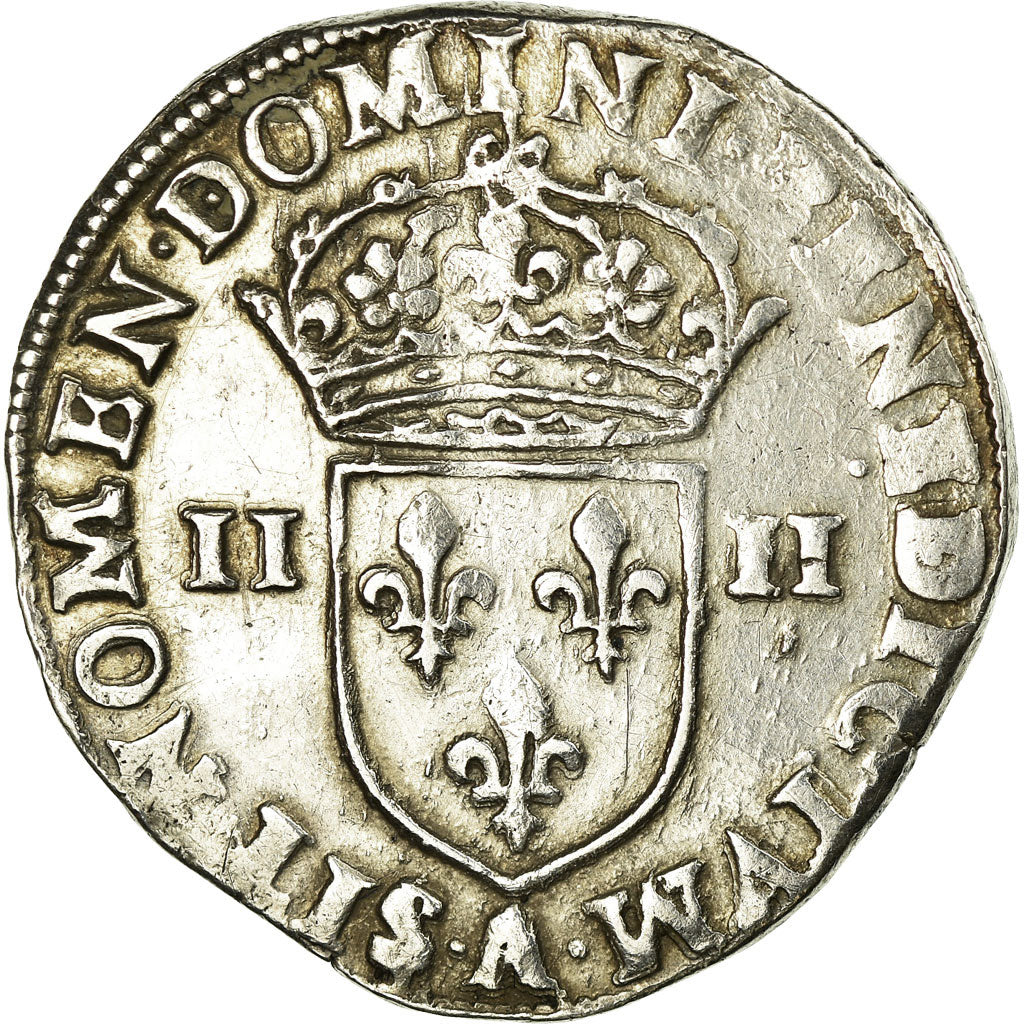 Coin, France, 1/4 Ecu, 1589, Paris, EF(40-45), Silver, Sombart:4662