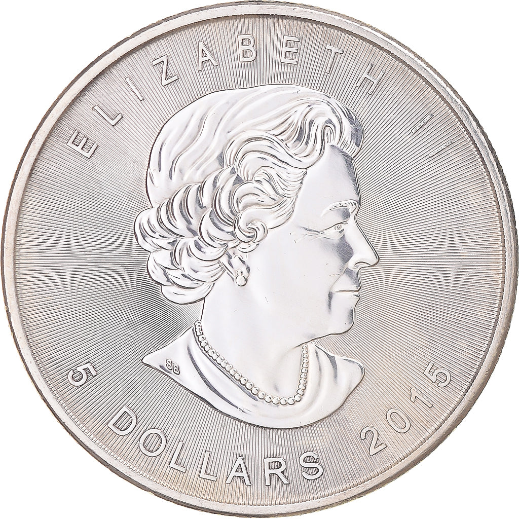 Monnaie, Canada, Elizabeth II, Maple Leaf, 5 dollars, 1 oz, 2015, Ottawa, Proof