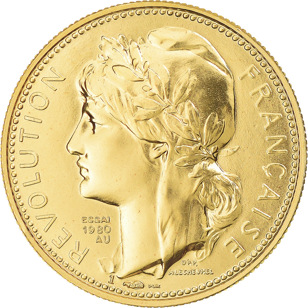 Francia, medaglia, Révolution Française, Prise de la Bastille, 1980, ESSAI