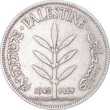 Monnaie, Palestine, 100 Mils, 1942, Londres, TTB, Argent, KM:7