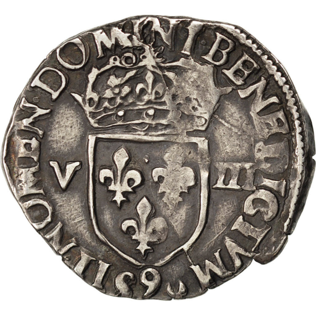 Monnaie, France, 1/8 Ecu, 1581, Rennes, TTB, Argent, Sombart:4664