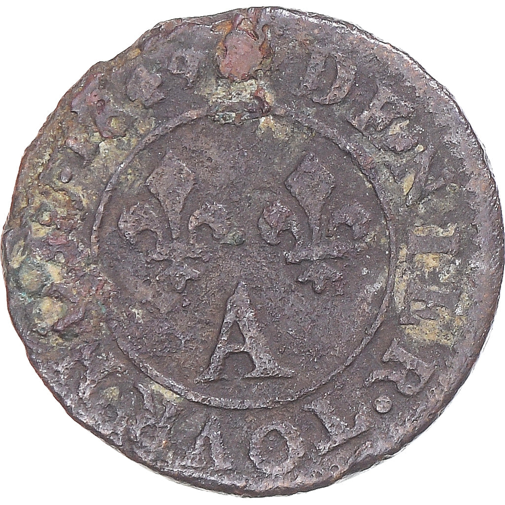Coin, France, Louis XIV, Denier Tournois, 1649, Paris, VF(20-25), Copper
