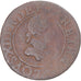 Coin, France, Louis XIII, Double Tournois, 1621, VF(20-25), Copper, Gadoury:8