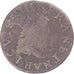 Moeda, França, Louis XIII, Double Tournois, 1638, La Rochelle, VF(20-25)