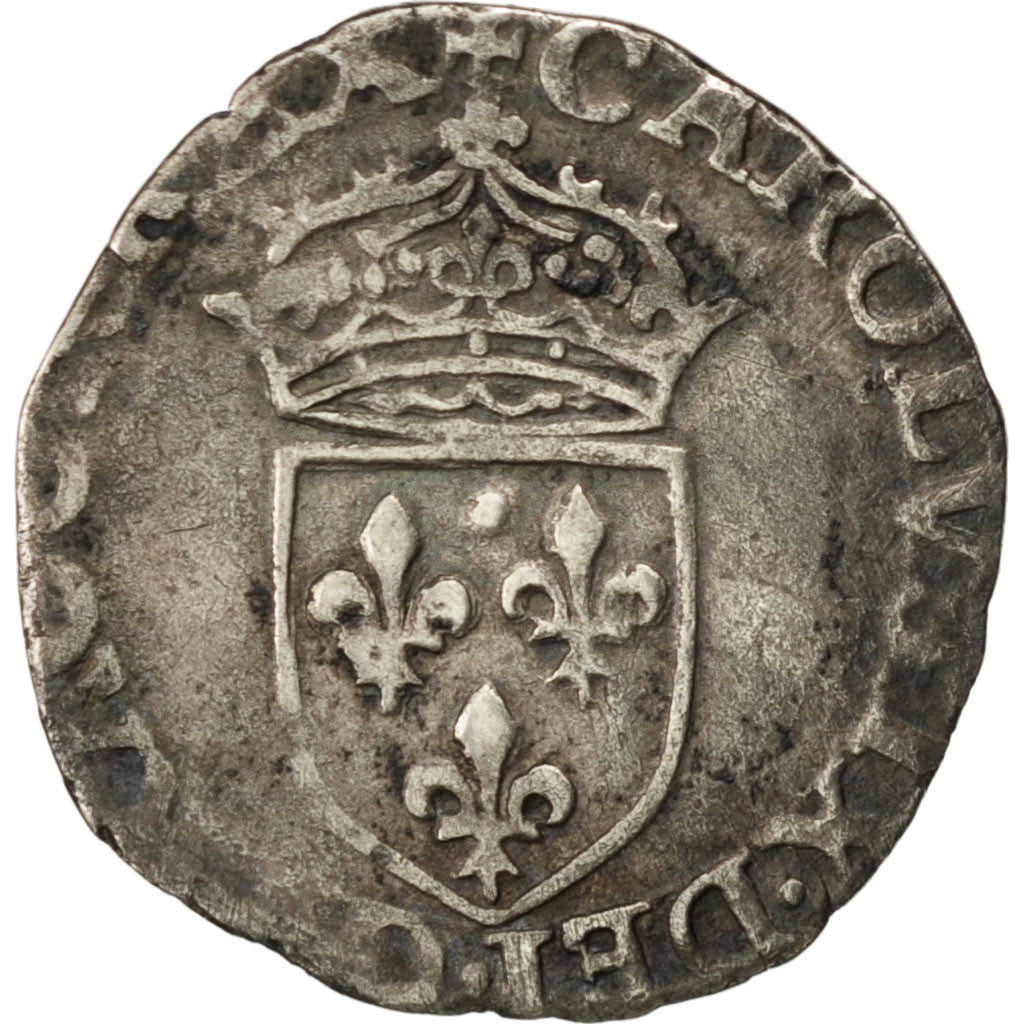 Charles IX, Sol parisis, 1569 R, Saint-André de Villeneuve-lès-Avignon, Sombart 