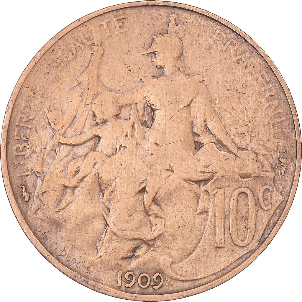 Coin, France, Dupuis, 10 Centimes, 1909, Paris, VF(30-35), Bronze, KM:843