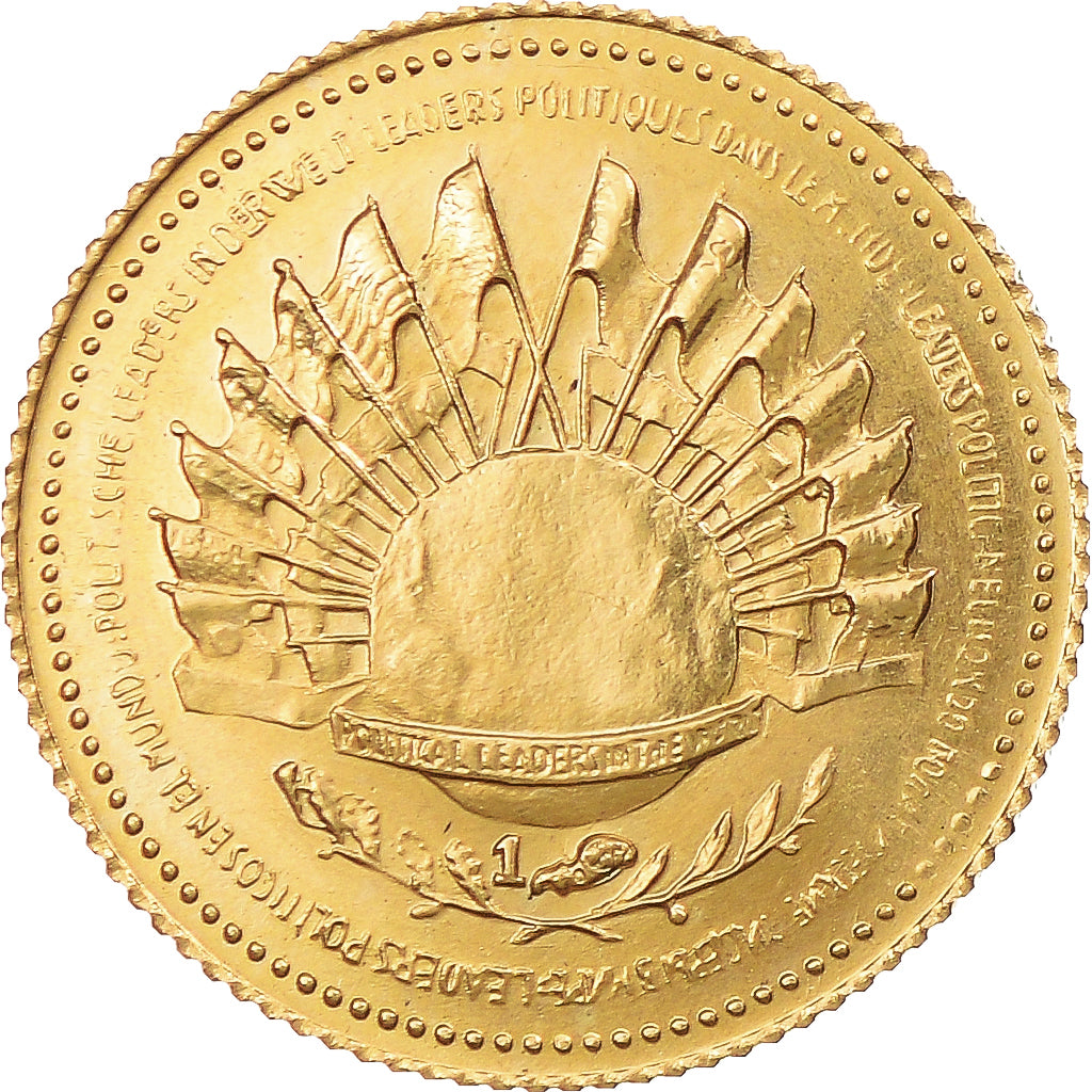 France, Médaille, Charles De Gaulle, 1980, SUP+, Or