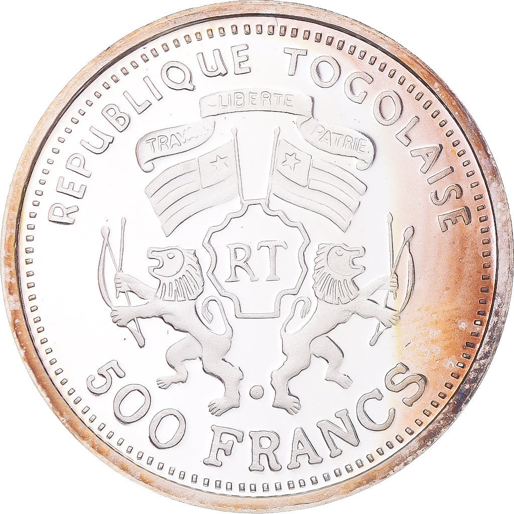 Moneta, Togo, Série des espèces menacées - Tigre, 500 Francs, 2001, SPL