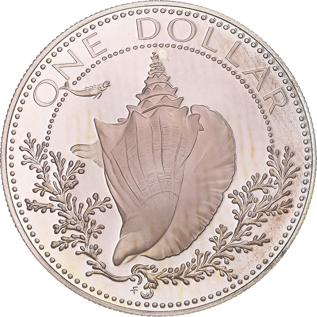 Coin, Bahamas, Elizabeth II, Dollar, 1975, Franklin Mint, U.S.A., Proof