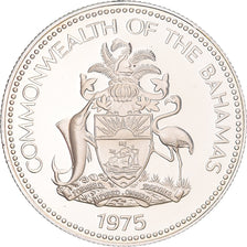 Coin, Bahamas, Elizabeth II, 50 Cents, 1975, Franklin Mint, U.S.A., Proof