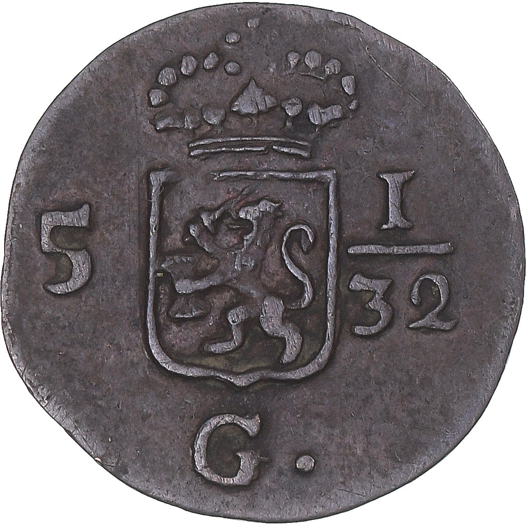 Monnaie, Indes orientales néerlandaises, 1/2 Duit, 1809, Dordrecht, TTB