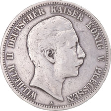 Moneta, Stati tedeschi, PRUSSIA, Wilhelm II, 5 Mark, 1895, Berlin, MB+, Argento