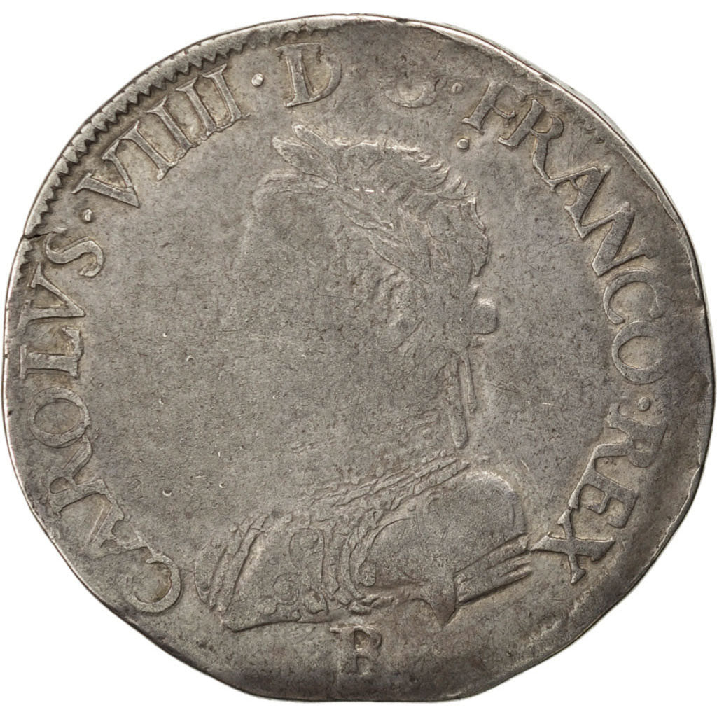 Francia, Teston, 1562, Rouen, MB, Argento, Sombart:4602