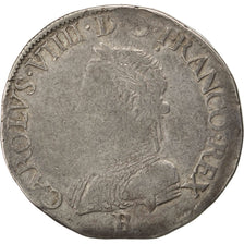 Francia, Teston, 1562, Rouen, MB, Argento, Sombart:4602