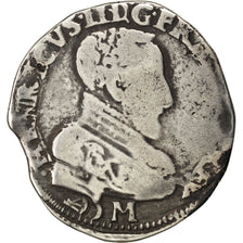 FRANCE, Teston, 1559, Bordeaux, VF(20-25), Silver, Sombart #4566, 9.35