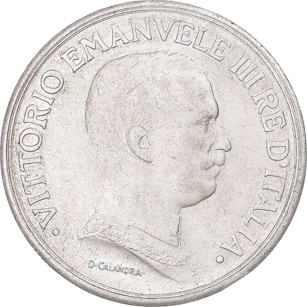 Moneda, Italia, Vittorio Emanuele III, 5 Lire, 1914, Rome, MBC+, Plata, KM:56