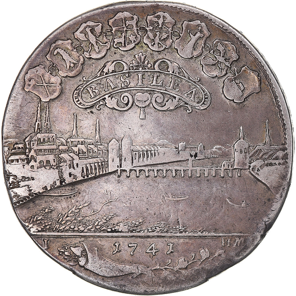 Coin, SWISS CANTONS, Thaler, 1741, Basel, EF(40-45), Silver, KM:149