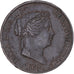 Moneta, Spagna, Isabel II, 25 Centimos, 1859, Segovia, SPL-, Rame, KM:615.2